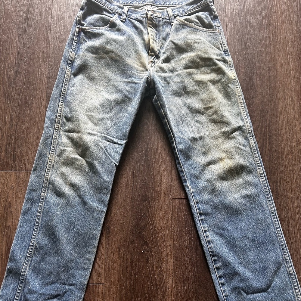 Faded brown jeans